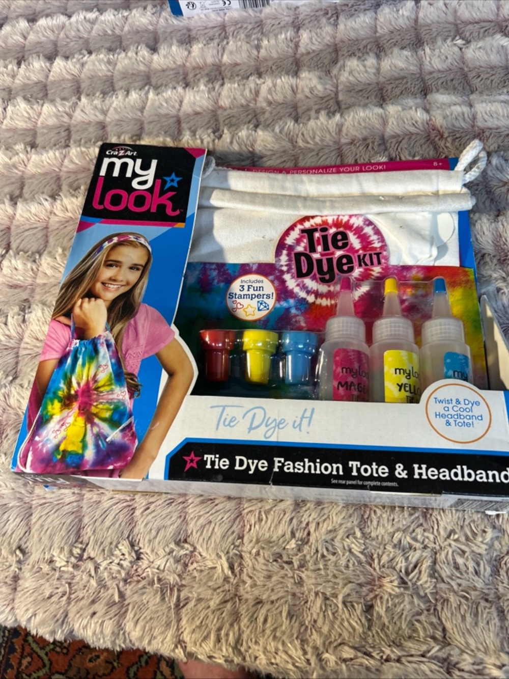 Cra-Z-Art My Look Tie Dye Kit Fashion Tote & Headband
Include 3 Fun Stampers new